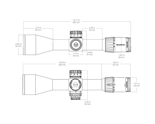Оптичний приціл Vector Optics Taurus 3-24x56 (34 мм) illum. SFP ED (SCOL-55) Оптичний приціл Vector Optics Taurus 3-24x56 (34 мм) illum. SFP ED (SCOL-55)