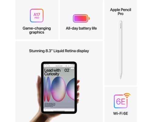 Планшет Apple iPad mini 2024 Wi-Fi 128GB Space Grey (MXN63NF/A)