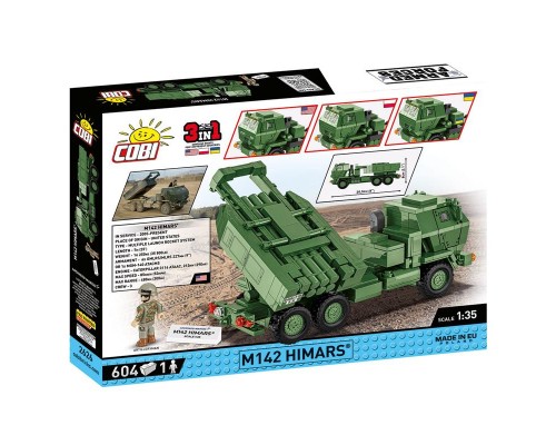 Конструктор Cobi РСЗВ Himars M142 (UA/PL/US), 604 деталі (COBI-2626)