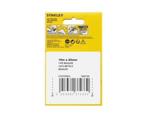 Рулетка Stanley CONTROCONTROL-LOCK 10мх25мм двостороння шкалаL-LOCK 10мх25мм, двосотроння шкала (STHT37233-0)