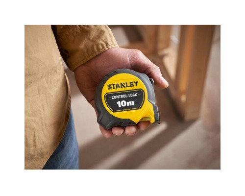 Рулетка Stanley CONTROCONTROL-LOCK 10мх25мм двостороння шкалаL-LOCK 10мх25мм, двосотроння шкала (STHT37233-0)