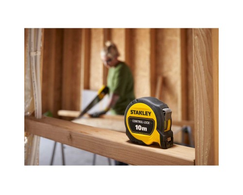Рулетка Stanley CONTROCONTROL-LOCK 10мх25мм двостороння шкалаL-LOCK 10мх25мм, двосотроння шкала (STHT37233-0)