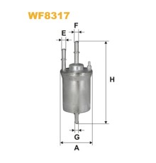 Фільтр паливний Wixfiltron WF8317