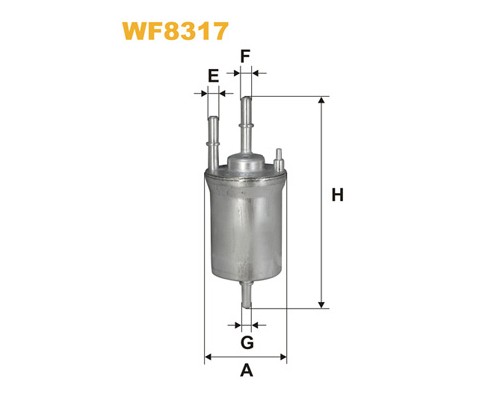 Фільтр паливний Wixfiltron WF8317