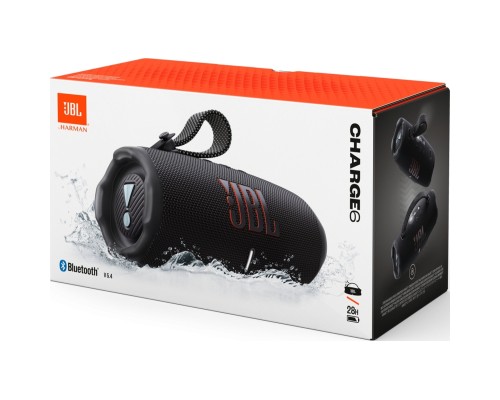Акустична система JBL Charge 6 Black (JBLCHARGE6BLK)