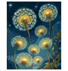 Картина по номерам Santi Сяючі кульбаби, 40*50см, LED підсвітка (955065)