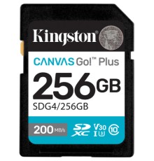 Карта пам'яті Kingston 256GB SDXC сlass 10 UHS-I U3 V30 Canvas Go Plus G4 (SDG4/256GB)