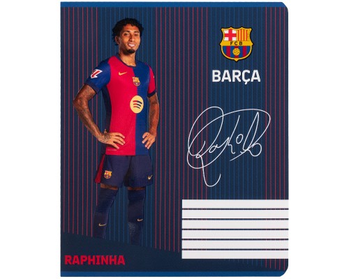 Зошит Kite FC Barcelona, 18 аркушів, клітинка (BC25-236)