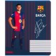 Зошит Kite FC Barcelona, 18 аркушів, клітинка (BC25-236)