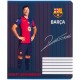 Зошит Kite FC Barcelona, 18 аркушів, клітинка (BC25-236)