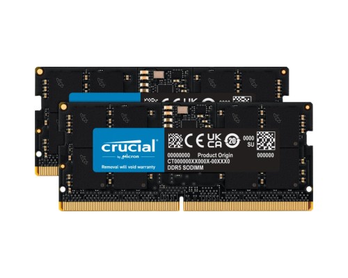 Модуль пам'яті для ноутбука SoDIMM DDR5 32GB (2x16GB) 4800 MHz Micron (CT2K16G48C40S5)