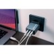 Зарядний пристрій Verbatim GaN 65 W 3 ports (2xUSB-C-65 W /USB-A -3.0) (32201)