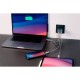Зарядний пристрій Verbatim GaN 65 W 3 ports (2xUSB-C-65 W /USB-A -3.0) (32201)