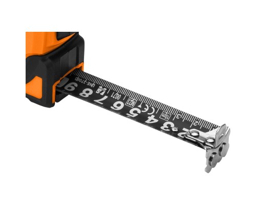 Рулетка Neo Tools Super Black, 7.5мx25мм, з фіксатором змотування, магніт (67-244)