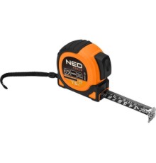 Рулетка Neo Tools Super Black, 7.5мx25мм, з фіксатором змотування, магніт (67-244)