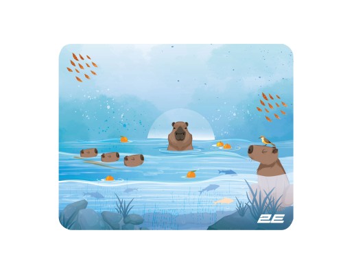 Килимок для мишки 2E Capybarra S Blue (2E-PAD-S-CAPY-BLUE)