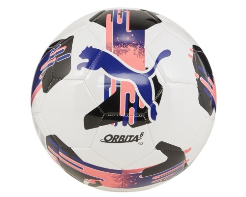 М'яч футбольний Puma Orbita 6 MS 084335-06 чорний, білий, синій 5 (4067981496426)