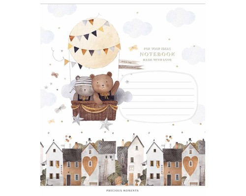 Зошит Школярик Precious moments 12 аркушів коса лінія (012-3506C)