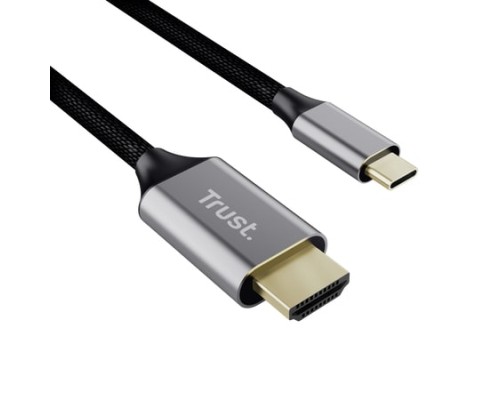 Кабель мультимедійний USB-C to HDMI 2.0m black Trust (25630_TRUST)