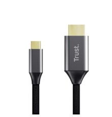 Кабель мультимедійний USB-C to HDMI 2.0m black Trust (25630_TRUST)