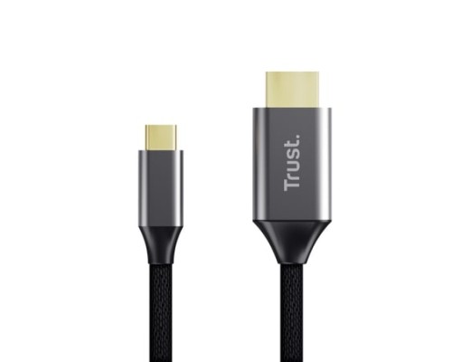Кабель мультимедійний USB-C to HDMI 2.0m black Trust (25630_TRUST)