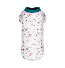 Футболка для тварин Pet Fashion Flora XS2 біла з квітковим принтом (4823082441518)