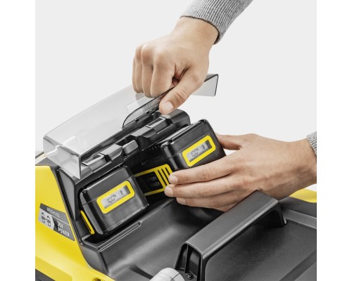 Газонокосарка Karcher LMO 5-18 Dual Battery Set, 36V(18V+18V), 2х5Ah, 25-70см (1.445-431.0)