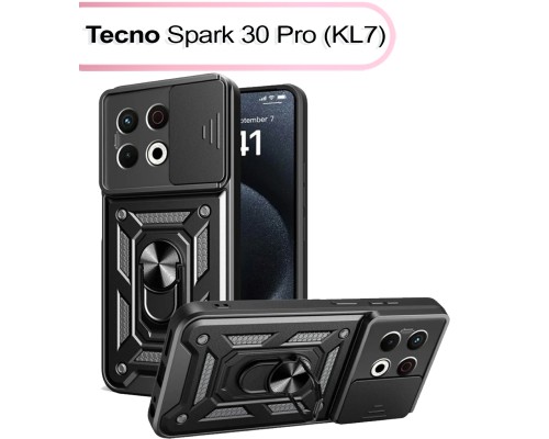 Чохол до мобільного телефона BeCover Military Tecno Spark 30 Pro (KL7) Black (713542)