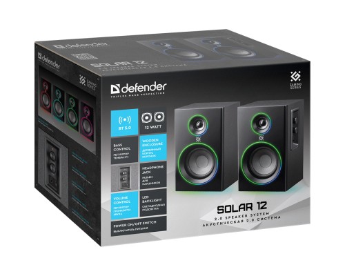 Акустична система Defender Solar Black (65712)