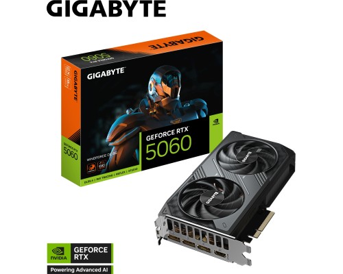 Відеокарта GIGABYTE GeForce RTX5060 8Gb WINDFORCE OC (GV-N5060WF2OC-8GD)