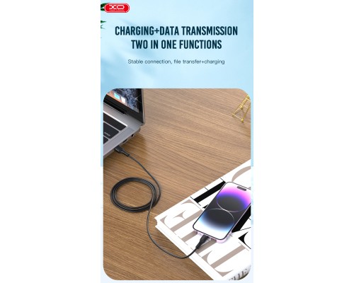 Дата кабель USB 2.0 AM to USB-C 1.0m white XO (NB230_C_White)