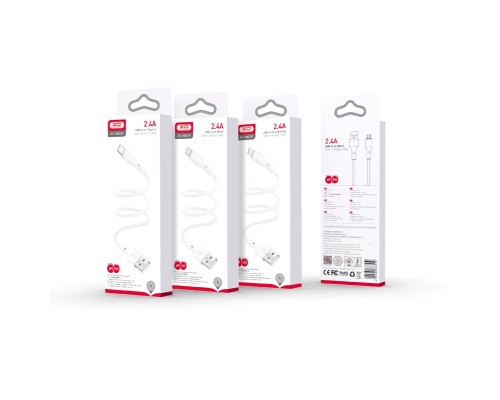 Дата кабель USB 2.0 AM to USB-C 1.0m white XO (NB230_C_White)