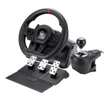 Кермо GamePro RW038PM з педалями та коробкою передач PC/XBOX360/XBOXONE/SWITCH/PS3/PS4 (RW038PM)