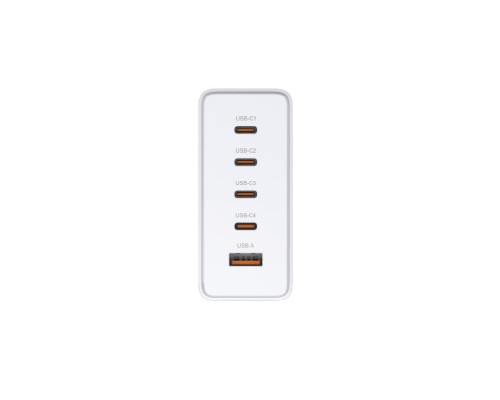 Зарядний пристрій D-Link 4xUSB-C + 1xUSB PD240W GaN white (DCF-241)