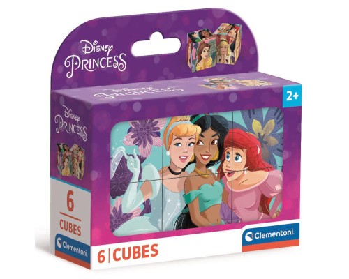 Кубики Clementoni пазл Princess, 6 елементів (40660)
