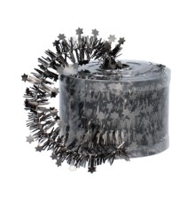 Мішура Chomik декоративна із зірками 7 м, графітов (5900779853348_2)