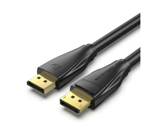 Кабель мультимедійний DP 1.4 Male to Male HD Cable 8K 2M Black VENTION (HCDBH)