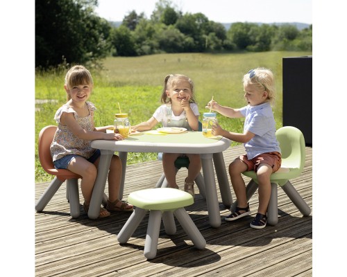 Дитячий стілець Smoby зі спинкою Life блакитно-сірий (7600880121)