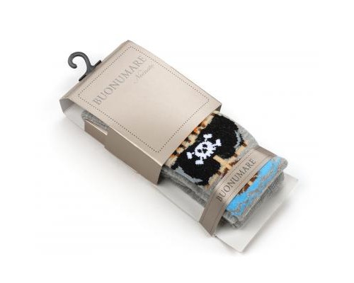 Колготки дитячі BNM з піратським кораблем (M0C0301-1020-86B-gray)