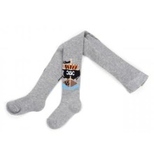 Колготки дитячі BNM з піратським кораблем (M0C0301-1020-86B-gray)