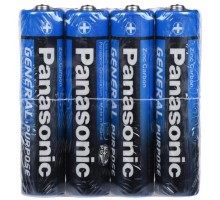 Батарейка Panasonic GENERAL PURPOSE R3 TRAY 4 ZINK-CARBON (R03BER/4PR) 