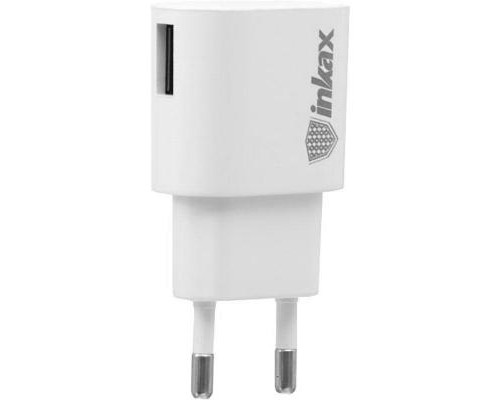 Зарядний пристрій Inkax CD-08 + iPhone4 cable 1USB 1A White (F_72199)