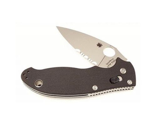 Ніж Spyderco Manix 2, S30V, полусеррейтор (C101GPS2)