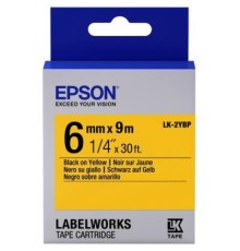 Стрічка для принтера етикеток Epson LK2YBP (C53S652002)