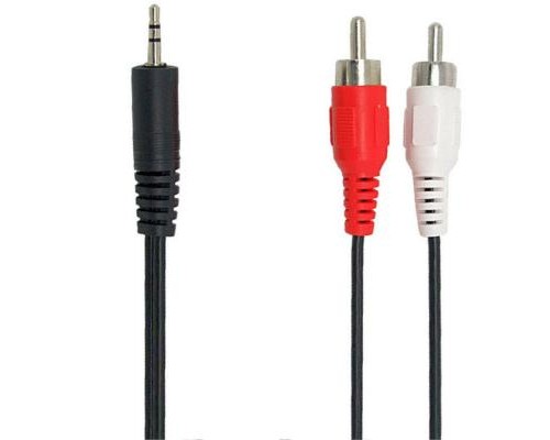 Кабель мультимедійний Jack 3.5mm папа/2RCA папа 1.8m Pro REAL-EL (EL123500042) 