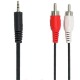 Кабель мультимедійний Jack 3.5mm папа/2RCA папа 1.8m Pro REAL-EL (EL123500042) 
