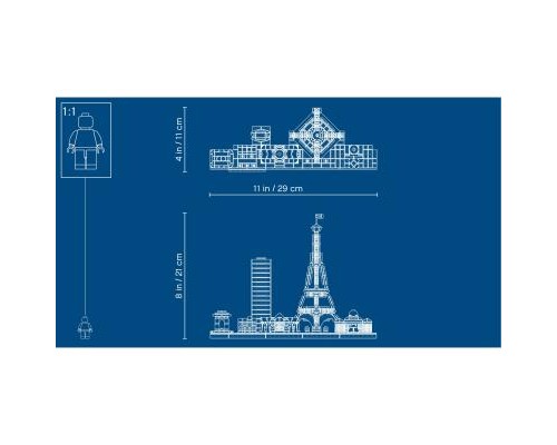 Конструктор LEGO Architecture Париж 649 деталей (21044)