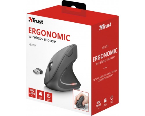 Мишка Trust Verto Wireless Ergonomic Black (22879)