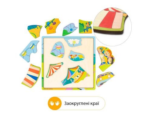 Розвиваюча іграшка Quokka пазл-мозаїка Парк розваг (QUOKA018PM)