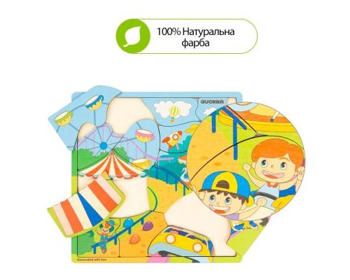 Розвиваюча іграшка Quokka пазл-мозаїка Парк розваг (QUOKA018PM)
